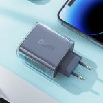 Incarcator retea GaN Acefast A45, 65W, 3A, 2xUSB-C, 1xUSB-A, Gri 4 - lerato.ro