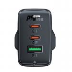 Incarcator retea GaN Acefast A44 UK, 65W, 3A, 2xUSB-C, 1xUSB-A, Alb 4 - lerato.ro