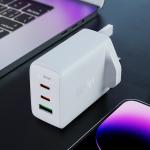 Incarcator retea GaN Acefast A44 UK, 65W, 3A, 2xUSB-C, 1xUSB-A, Alb 8 - lerato.ro