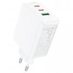 Incarcator retea GaN Acefast A41, 65W, 3A, 2xUSB-C, 1xUSB-A, Alb 2 - lerato.ro