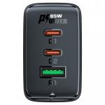 Incarcator retea GaN Acefast A41, 65W, 3A, 2xUSB-C, 1xUSB-A, Alb 9 - lerato.ro