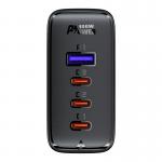 Incarcator retea GaN Acefast A37, 100W, 3A, 3xUSB-C, 1xUSB-A, Cablu USB-C 2m inclus, Negru 6 - lerato.ro