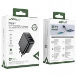 Incarcator retea Acefast A57, 35W, 1xUSB-C, 2xUSB-A, Negru 8 - lerato.ro