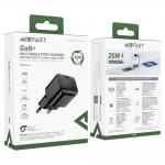 Incarcator retea GaN Acefast A73 Mini, 20W, USB-C, Quick Charging, Negru 7 - lerato.ro
