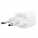 Incarcator retea GaN Acefast A73 Mini, 20W, USB-C, Quick Charging, Cablu USB-C inclus, Alb 4 - lerato.ro