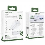 Incarcator retea GaN Acefast A73 Mini, 20W, USB-C, Quick Charging, Cablu USB-C inclus, Alb 8 - lerato.ro