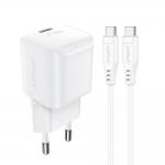 Incarcator retea GaN Acefast A77 Mini, 30W, USB-C, Quick Charging, Cablu USB-C inclus, Alb 2 - lerato.ro