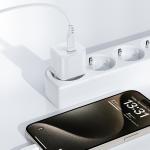 Incarcator retea GaN Acefast A77 Mini, 30W, USB-C, Quick Charging, Cablu USB-C inclus, Alb 6 - lerato.ro