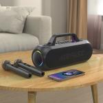 Boxa portabila wireless Acefast K1 cu 2 microfoane, 200W, Bluetooth 5.0, 18000 mAh, Incarcare USB-C, Negru 12 - lerato.ro