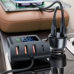 Incarcator auto Acefast B11, 138W, 5A, 2xUSB-C, 4xUSB-A, Negru 5 - lerato.ro