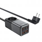 Incarcator retea Acefast Z2, 75W, 3xUSB-C, 2xUSB-A, Negru / Gri 2 - lerato.ro