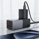 Incarcator retea Acefast Z2, 75W, 3xUSB-C, 2xUSB-A, Negru / Gri 5 - lerato.ro