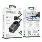 Incarcator retea Acefast Z2, 75W, 3xUSB-C, 2xUSB-A, Negru / Gri 6 - lerato.ro
