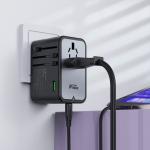 Incarcator retea Acefast Z1, 75W, 3xUSB-C, 2xUSB-A, Negru 5 - lerato.ro