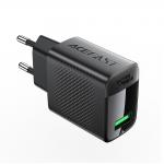 Incarcator retea GaN Acefast A90, 18W, USB-A, Quick Charging, Negru 3 - lerato.ro