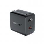 Incarcator retea Acefast A23, 30W, 1A, 1xUSB-C, Priza SUA, Negru 2 - lerato.ro