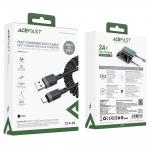 Cablu pentru incarcare si transfer de date cu arc Acefast C14-04, USB-A la USB-C, 3A, 480Mbps, 1.2m, Negru 6 - lerato.ro