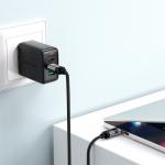 Cablu pentru incarcare si transfer de date Acefast C15-03, USB-C la USB-C, 60W, 3A, 480Mbps, 1.2m, Display LED, Negru 7 - lerato.ro