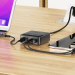 Incarcator retea Acefast Z6, 65W, 3A, 2xUSB-C, 2xUSB-A, Negru 7 - lerato.ro