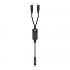Cablu Acefast C5, USB-C la 2xUSB-C, 100W, 5A, 480Mbps, 1.2m, Negru
