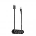 Cablu pentru incarcare si transfer de date cu arc Acefast C14-03, USB-C la USB-C, 3A, 480Mbps, 1.2m, Negru 4 - lerato.ro