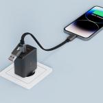 Cablu pentru incarcare si transfer de date Acefast C13-05, USB-A / USB-C la USB-C, 3A, 480Mbps, 0.2m, Negru 8 - lerato.ro