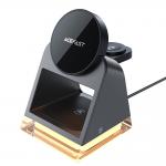 Statie de incarcare 3 in 1 Acefast E17, Compatibil MagSafe, Wireless Charging, 15W, USB-C, Negru 2 - lerato.ro
