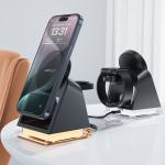 Statie de incarcare 3 in 1 Acefast E17, Compatibil MagSafe, Wireless Charging, 15W, USB-C, Negru 7 - lerato.ro