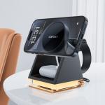 Statie de incarcare 3 in 1 Acefast E17, Compatibil MagSafe, Wireless Charging, 15W, USB-C, Negru 9 - lerato.ro
