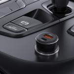 Incarcator auto Acefast B12, 1x USB-C, 1x USB-A, 60W, 3A, Fast Charging, Negru 7 - lerato.ro