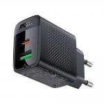 Incarcator retea Acefast A78 GaN, 1xUSB-C, 1xUSB-A, 20W, 3A, Negru 3 - lerato.ro