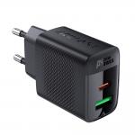 Incarcator retea Acefast A78 GaN, 1xUSB-C, 1xUSB-A, 20W, 3A, Negru 4 - lerato.ro