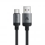 Cablu pentru incarcare si transfer de date Acefast C20-04, USB-A la USB-C, 3A, 480Mbps, 1.2m, Negru 2 - lerato.ro
