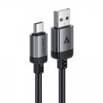 Cablu pentru incarcare si transfer de date Acefast C20-04, USB-A la USB-C, 3A, 480Mbps, 1.2m, Negru 3 - lerato.ro