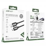 Cablu pentru incarcare si transfer de date Acefast C20-04, USB-A la USB-C, 3A, 480Mbps, 1.2m, Negru 8 - lerato.ro