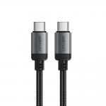 Cablu pentru incarcare si transfer de date Acefast C20-03, USB-C la USB-C, 3A, 480Mbps, 1.2m, Negru 2 - lerato.ro