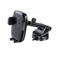 Accesorii auto, Suport auto universal Acefast D49, Dashboard Mount, Incarcare Wireless 15W, Rotire 360 grade, Negru, lerato.ro