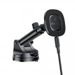 Suport auto universal Acefast D47, Dashboard Mount, Compatibil cu MagSafe, Incarcare Wireless 15W, Rotire 360 grade, Negru 4 - lerato.ro