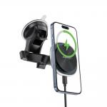 Suport auto universal Acefast D42, Dashboard Mount, Compatibil cu MagSafe, Incarcare Wireless 15W, Rotire 360 grade, Negru 4 - lerato.ro