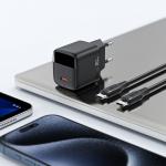 Incarcator retea Acefast A113 GaN, Display LED, 1xUSB-C, 20W, 3A, Fast Charging, Negru 7 - lerato.ro