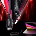 Cablu pentru incarcare si transfer de date Acefast C4-03, 2x USB-C, 100W, 5A, 480 Mbps, 2m, Negru 8 - lerato.ro