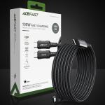 Cablu pentru incarcare si transfer de date Acefast C4-03, 2x USB-C, 100W, 5A, 480 Mbps, 2m, Negru 11 - lerato.ro