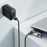 Cablu pentru incarcare si transfer de date Acefast C20-01, USB-C la USB-C / Lightning, 60W / 30W, 3A, 480 Mbps, 1.2m, Negru 4 - lerato.ro