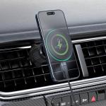 Suport auto Acefast D33, Air Vent Mount, Compatibil MagSafe, Incarcare wireless 15W, Indicator LED smart, Negru 7 - lerato.ro