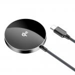 Incarcator wireless Acefast E24, Compatibil cu MagSafe, Putere maxima 15W, 3A, Intrare USB-C, Negru 4 - lerato.ro