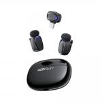 Kit microfon Acefast R2, 2 TX + 1 RX USB-C, Noise Cancelling, Carcasa incarcare, Autonomie 4h, Incarcare USB-C, Negru 6 - lerato.ro