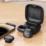 Kit microfon Acefast R1, 2 TX + 1 RX, Noise Cancelling, Carcasa incarcare, Autonomie 8h, Incarcare USB-C, Negru 5 - lerato.ro