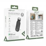 Dispozitiv anti pierdere Acefast S4 tip breloc, Autonomie 1 an, Compatibil cu Apple Find My, Bluetooth, Raza actiune 30m, Baterie CR2032, Negru 9 - lerato.ro