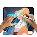 Stylus Pen capacitiv Acefast V2 compaticil cu tablete iPad, Fixare magnetica, Incarcare USB-C, 2 varfuri de schimb incluse, Alb 8 - lerato.ro
