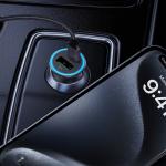 Incarcator auto Acefast B16, 1x USB-C, 1x USB-A, 95W, 3A, Gri 7 - lerato.ro